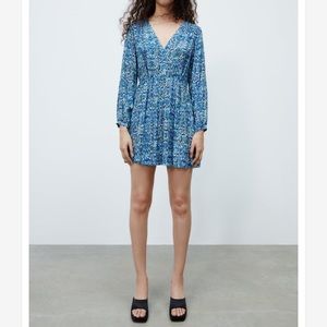 NWT ZARA Animal Print Mini Dress